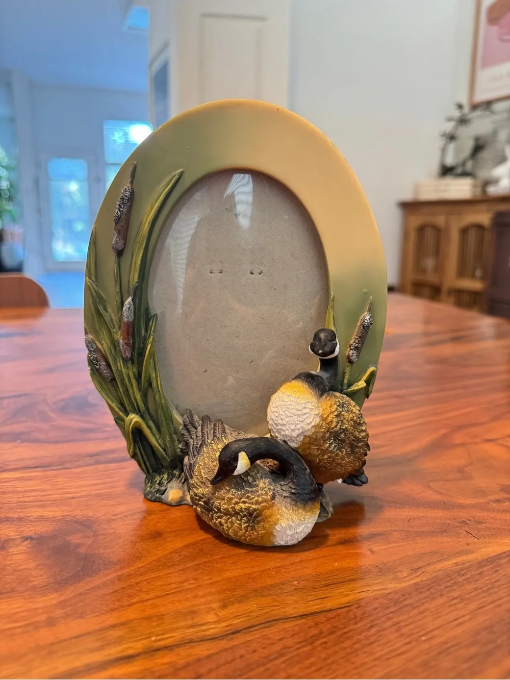 Vintage Canadian Geese Resin Free Stand Picture Frames